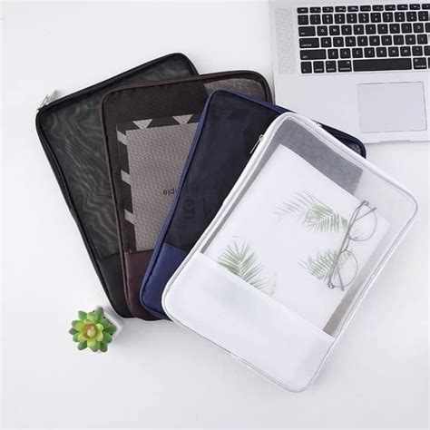 Glowick Transparent File Paper Bag Folder Stationery Storage for ...