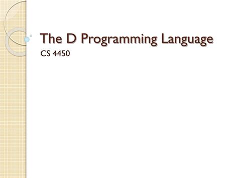 Image result for D Programming Language Documentation