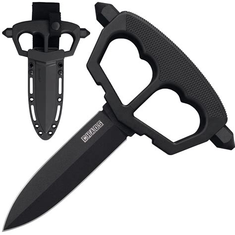 CHAOS PUSH KNIFE W/ 2 BOLTS SK5 BLK FINE POWDER COAT | Cold Steel Knives