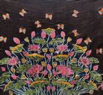 Lotuses and Butterflies In Batik and Kantha Painting