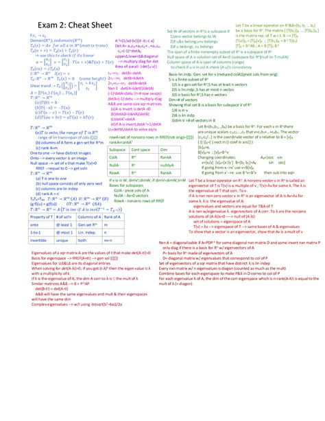 Calculus 2 Cheat Sheet
