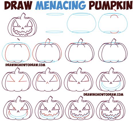 Easy Pumpkin Drawing at PaintingValley.com | Explore collection of Easy ...