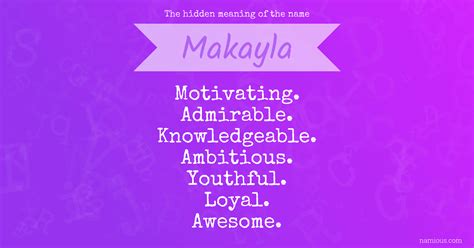 The hidden meaning of the name Makayla | Namious