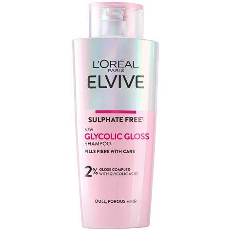 L'Oréal Paris Elvive Glycolic Gloss Shampoo per Capelli Spenti Senza ...