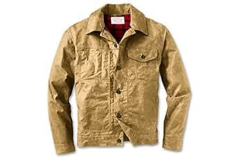 Filson Mens Short Lined Cruiser Jacket (Medium, Tan/Akaskan Red Plaid ...