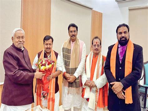 BJP National Working President Nitin Nabin meets Bihar CM Nitish Kumar ...