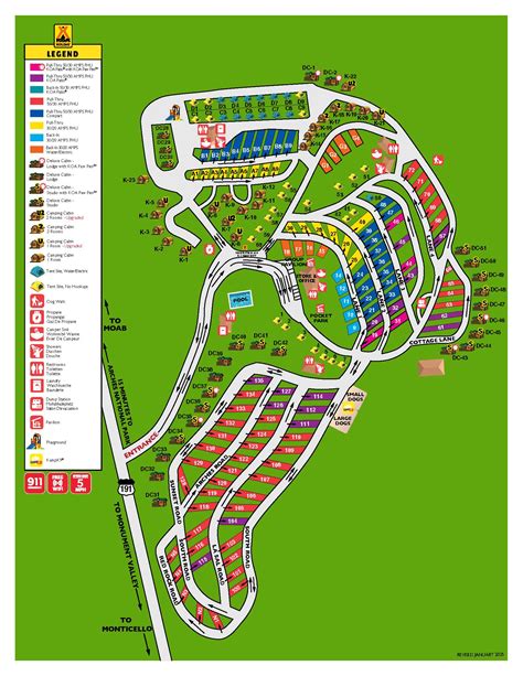 Moab, Utah Camping Map | Kampgrounds of America