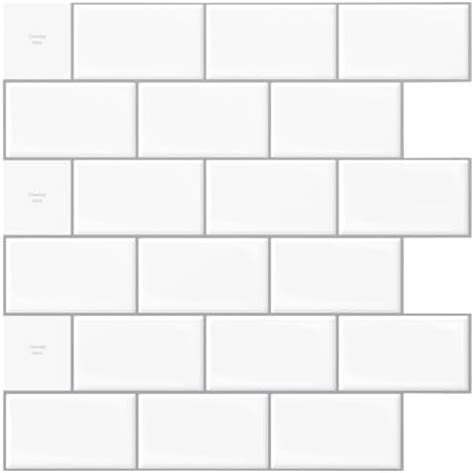 Art3d 10-Sheet Peel and Stick Backsplash, 12 in. x 12 in. Subway 3D ...