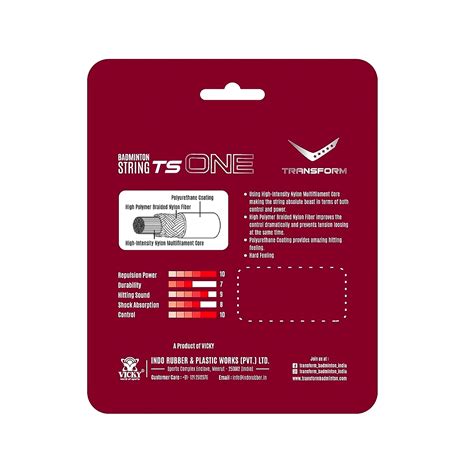 Transform STRING ONE Badminton String | Durable Material & High ...