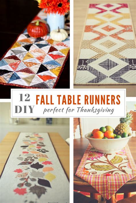 Fall Table Runner Ideas and Tutorials - Diary of a Quilter