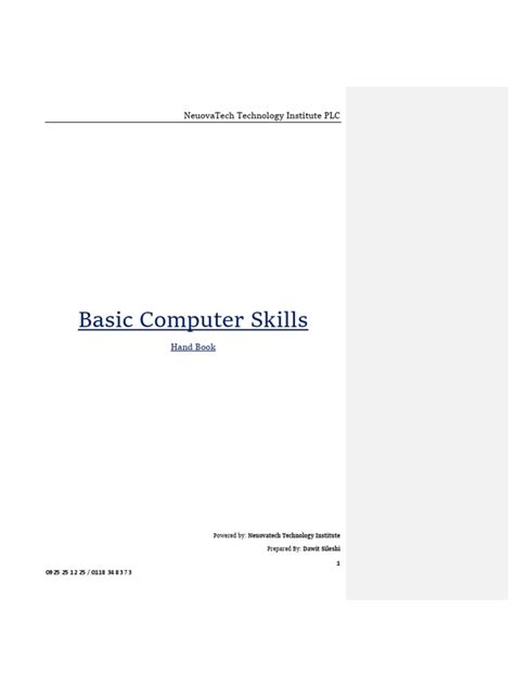Image result for Basic Computer Skills Guide