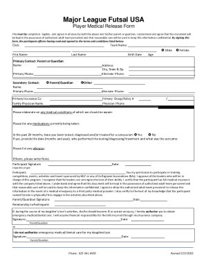 Fillable Online Individual Medial Release Form Fax Email Print - pdfFiller