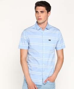 Blue Striped Shirt - Buy Blue Striped Shirt online at Best Prices in ...