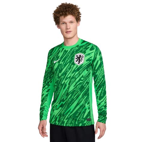 Nike Dutch Team Long Sleeve Goalkeeper Shirt 2024-2026 Green - KNVBshop.nl