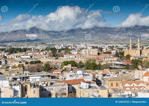 Nicosia City View stock image. Image of street, mountain - 53652333