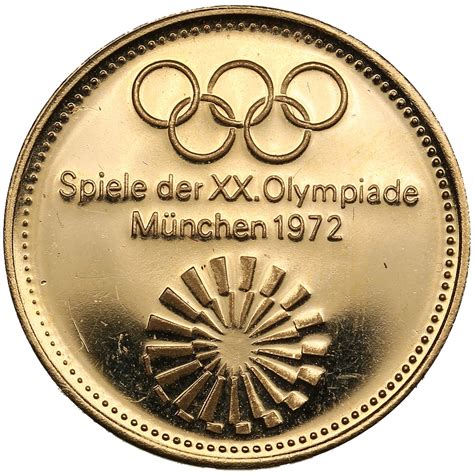 Germany Gold Medal 1972 - XX Olympic Games in Munich - Online auction ...