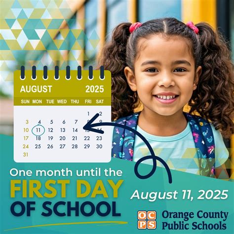 We are officially ONE MONTH... - Orange County Public Schools | Facebook