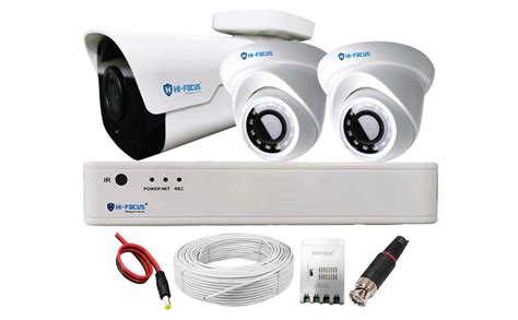 Buy HIFOCUS 4-Channel DVR with 1 Outdoor Bullet Camera and 2 indoor ...