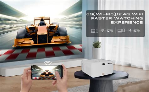 TONZO Cineplex 10 Full HD Dual Wi-Fi & Bluetooth 5.0 Projector with ...