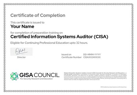 CISA Certification Training | Certified IS Auditor Prep | GISA Council