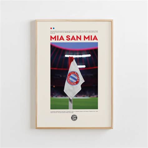Bayern Munchen Poster, Mia San Mia Poster, Decor of Bayern Munchen Fun ...