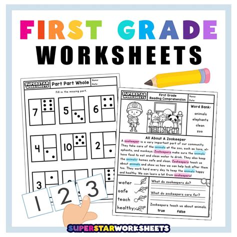 1st Grade Free Printable Worksheets
