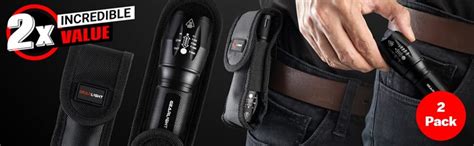 GearLight Stainless Steel Tactical LED Flashlight S1000 [2 Pack] - High ...