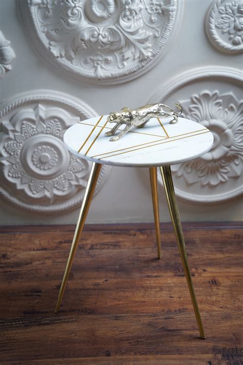 Handcrafted Brassblelinks Marble Table - Folkstorys