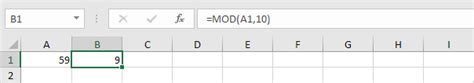 Image result for How to Use Modulus Function in Excel