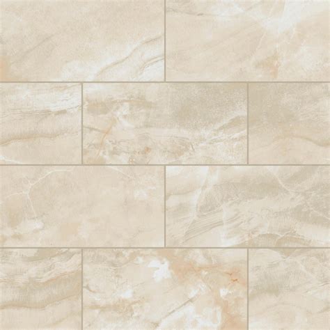 Bedrosians Gemma 12" x 24" Polished Porcelain Marble Look Wall & Floor ...