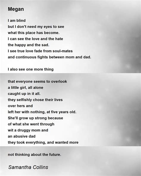 Poems For Your Name Megan