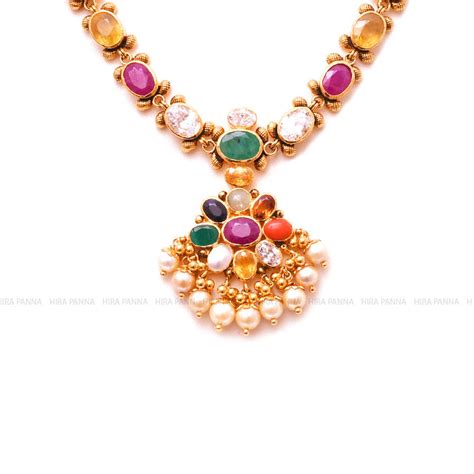Navaratna Fancy neckwear – Hirapanna Jewellers