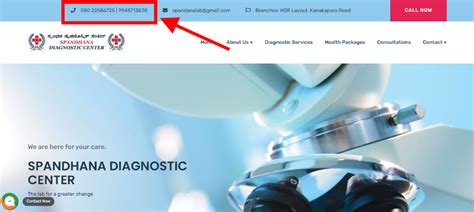 Steps to book lab visit appointment from Spandhana Diagnostic Center