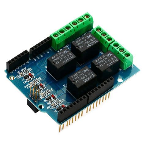 PRAV® 3X(Four-Channel Relay Shield 5V 4-Channel 4CH Relay Module Screen ...