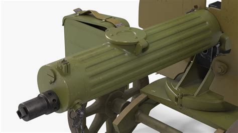Soviet Maxim Machine Gun 3D model | 3D Molier International