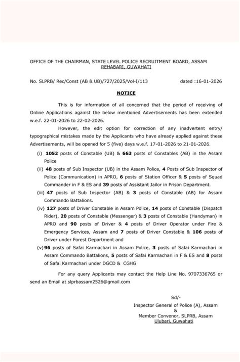 Assam Police Constable Exam Date 2026 Out Soon For 1715 Posts, Check ...