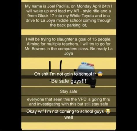 Shooting threat made by a student on social media towards La Joya ...