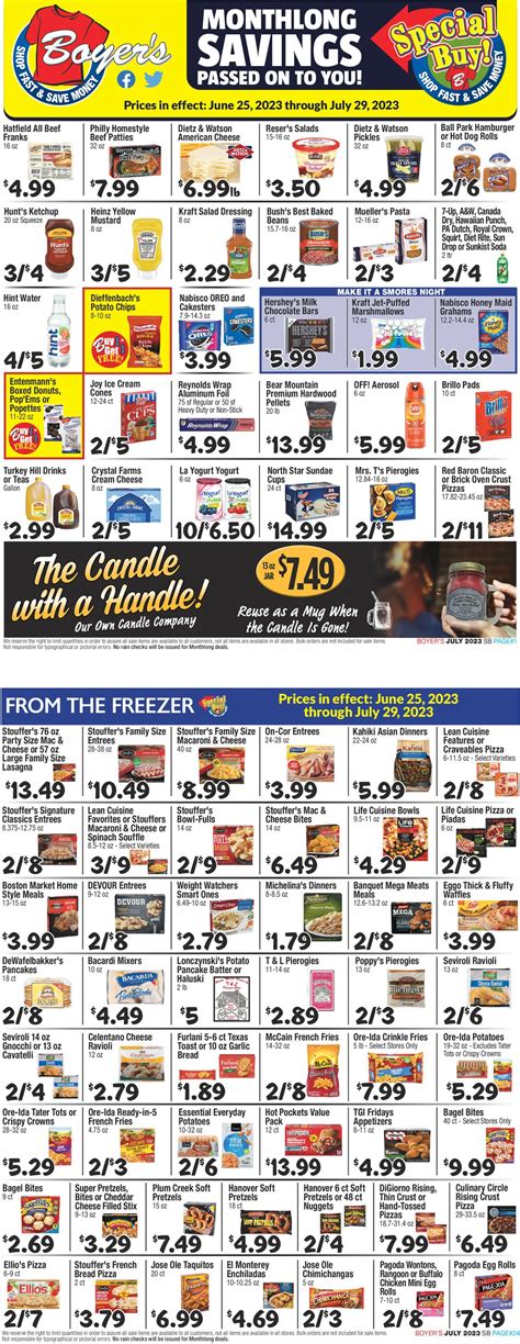 Boyer's Food Markets Ad Circular - 06/25 - 07/29/2023 | Rabato