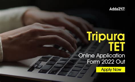 Tripura TET Online Application 2022 Started - Apply Here