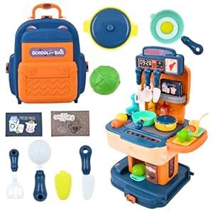 Buy Cable World 2 in 1 Kitchen Playset for Kids, School Bag Type ...