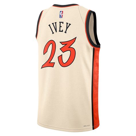 Detroit Pistons Nike City Edition Swingman Jersey 2024 - Creme - Jaden ...