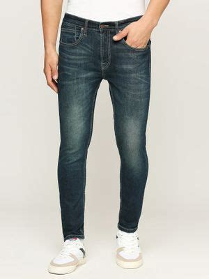 Buy Pepe Jeans Chinox Ankle Blue Mid Rise Regular Fit Jeans Online