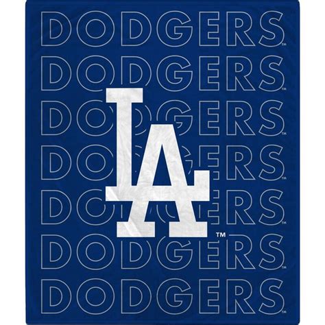 Los Angeles Dodgers 60" x 70" Echo Wordmark Plush Blanket | Dodgers ...