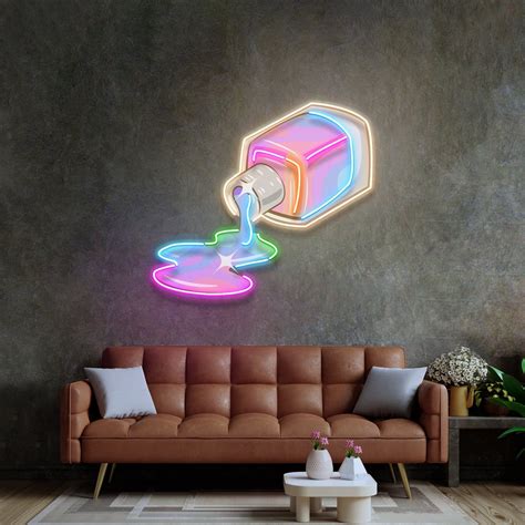 Nail Polish Spilling LED Neon Sign Light Pop Art – acrylicsheetsindia