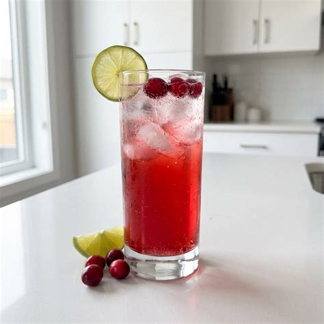 Cranberry Lime Fizz Vodka Cocktail Recipe - Thirsty Tales