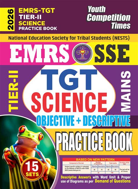 EMRS-TGT TIER-II SCIENCE Practice Book (Objective+Descriptive) Practic ...