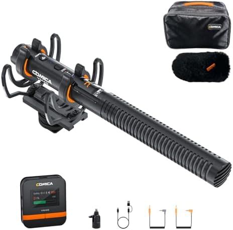 COMICA VM40 Shotgun Microphone with Wireless Modes, 48kHz/32-bit, 32GB ...