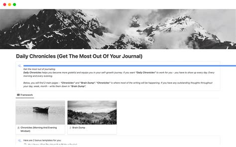 Daily Chronicles Template by Ilia Karelin | Notion Marketplace