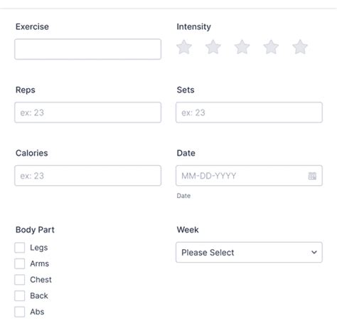 Workout Routine Forms 的图像结果
