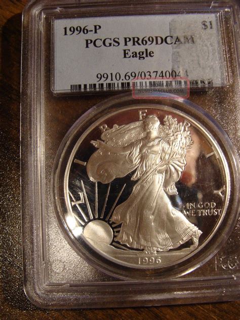 1996 - P Silver Eagle - Pcgs Proof 69
